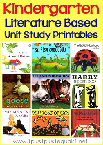 Kindergarten-Literature-Unit-Printables