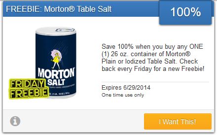 FREE Morton Table Salt (After Cashback) - Kids Activities | Saving Money | Home Management ...