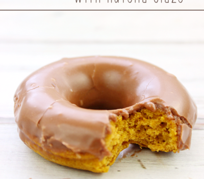 Pumpkin Donuts with Nutella Glaze