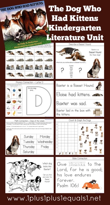 The-Dog-Who-Had-Kittens-Kindergarten-Literature-Unit-Printables