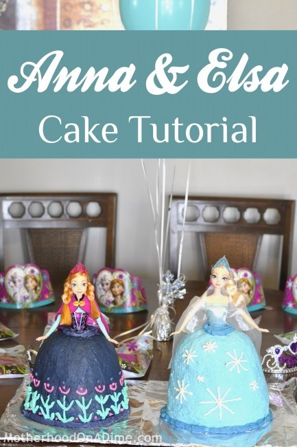 Anna Cake and Elsa Cake
