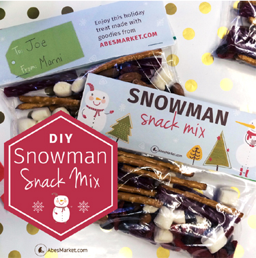DIY Snowman Snack Mix