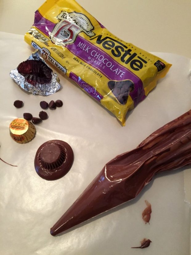 how to make a candy snowman hat