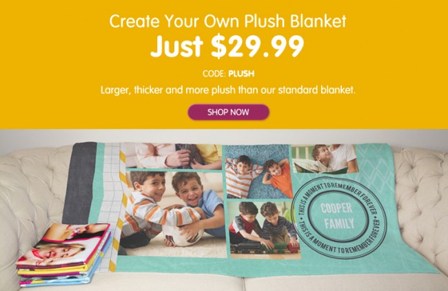 Photo Plush Blanket from Inkgarden: Save 53% - Kids Activities | Saving ...