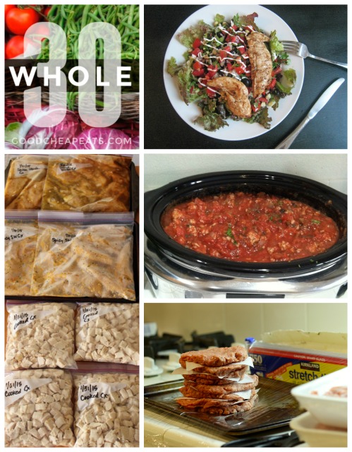 Whole30 Freezer Cooking Menu Plan FREE Printable