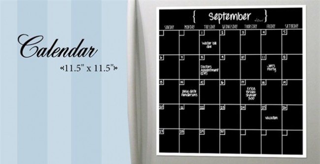 Dry Erase Calendar Magnet