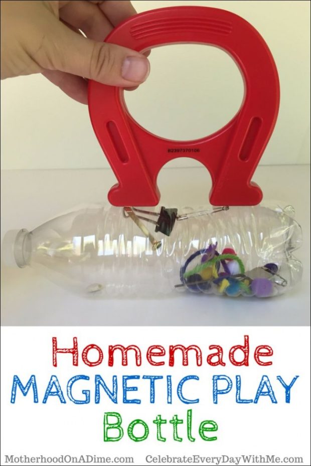 Homemade Magnetic Play Bottle - fun and educational project for the kiddos