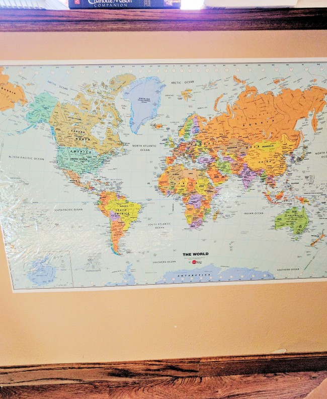 Stickable Wall Map