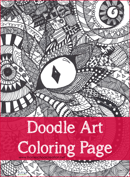 Doodle Art Free Coloring Page