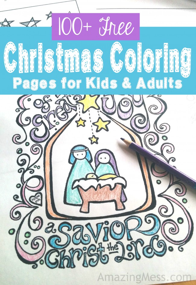 Download tons of free Christmas Coloring pages and printables for kids AND adults