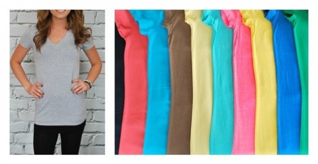 Extra Long V-Neck Shirts