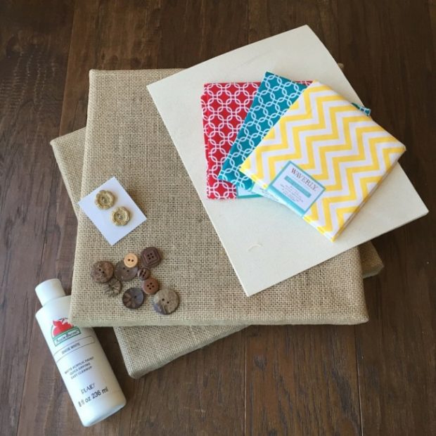 How to Make Burlap Wall Art with Your Kids