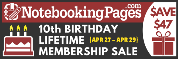 Notebooking Pages Sale