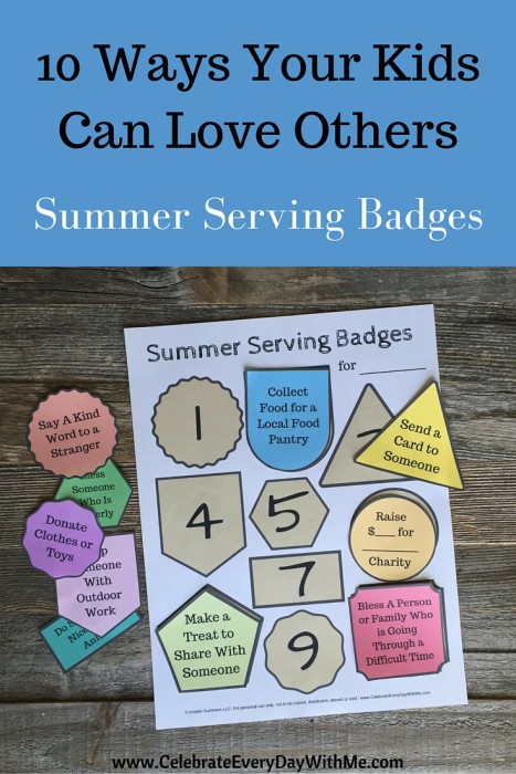 Free Summer Serving Badges