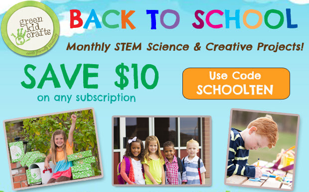 Back to School Green Kids Crafts