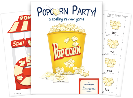 popcorn-party-spelling-review-game