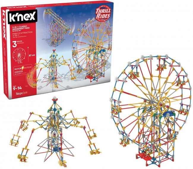 K'NEX Thrill Rides 3-in-1 Amusement Park Building Set Deal - Kids ...
