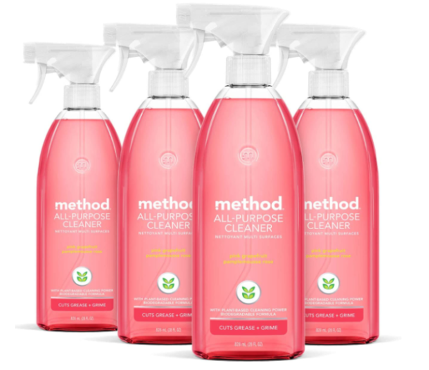 4 Bottles of Method AllPurpose Cleaning Spray for 9.32 Kids