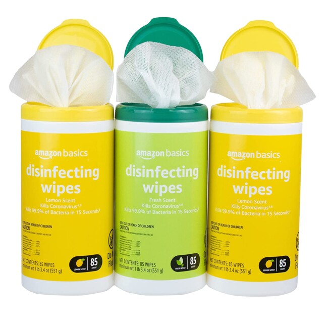 Amazon Basics Disinfecting Wipes (255Ct.) for 6.79 Kids Activities Saving Money Home